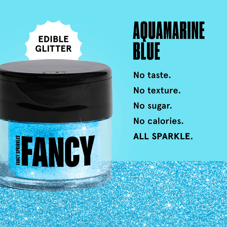 Aquamarine Blue Edible Glitter Luster Dust 4gm