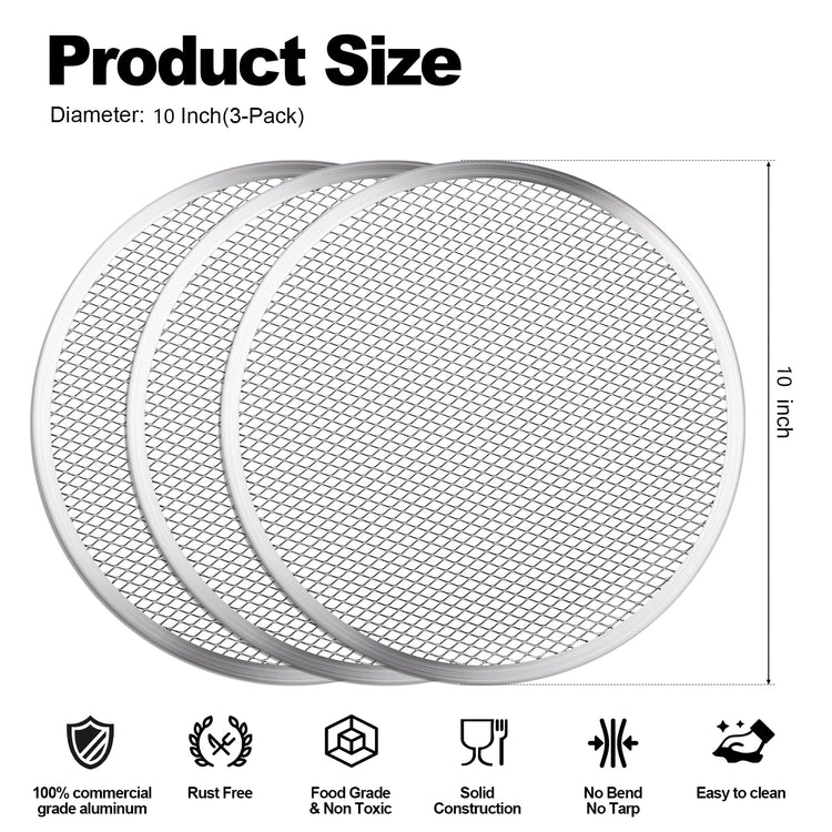 3 Pcs Pizza Screen