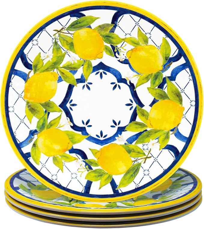Le Cadeaux 12 Piece Luxury Melamine Dinnerware Set, Service for 4 (Palermo)