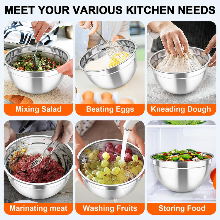 Mixing Bowls with Lids (5 Count)