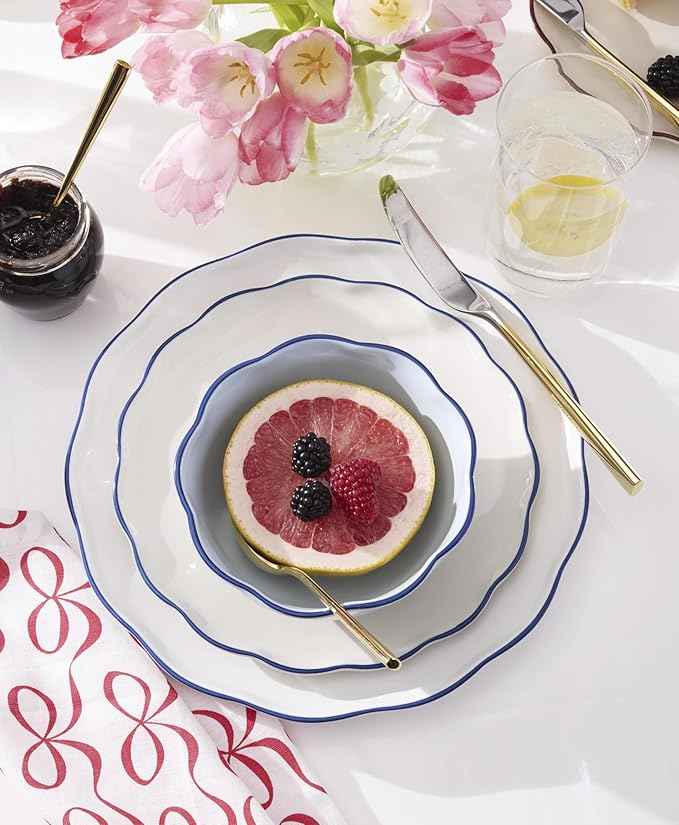 kate spade new york Garden Party 16-Piece Dinnerware Set, Blue