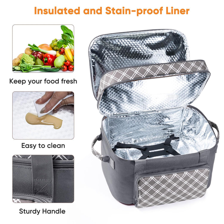 Double Layer Slow Cooker Carrier Bag