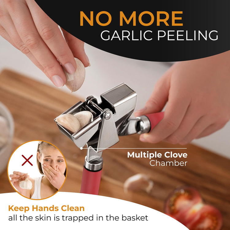 Garlic Press and Peeler Set