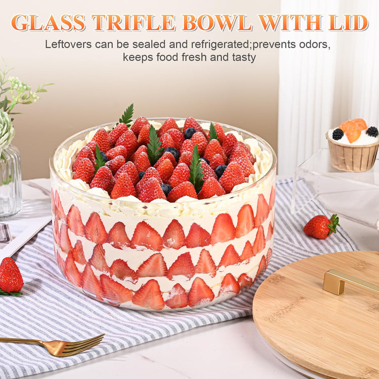 197 oz Large Glass Salad Bowl