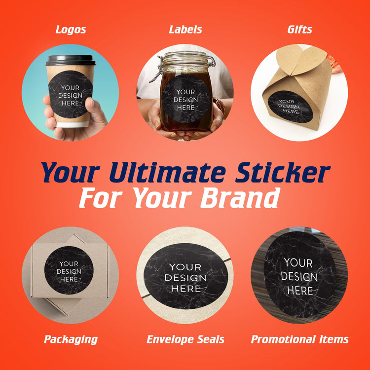 Custom Vinyl Stickers Your Image (100 Count)