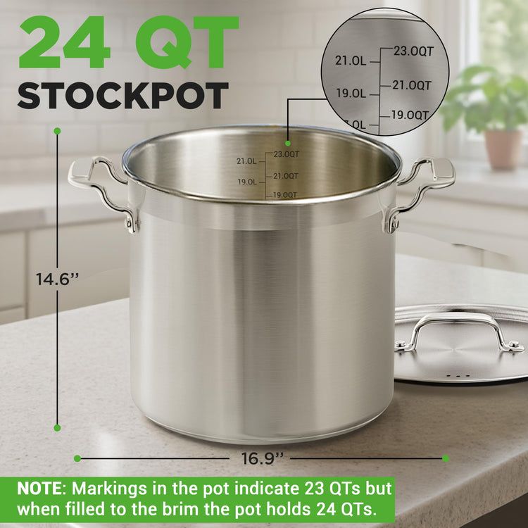 Stainless Steel Cookware Stock Pot