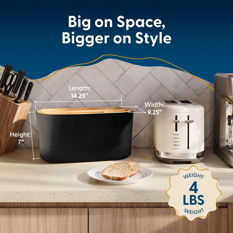 Sonder LA Union Bread Box with Wood Lid