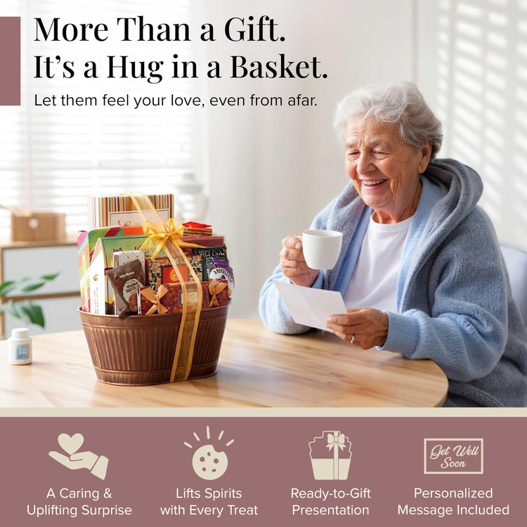 Get Well Soon Grand Gourmet Gift Basket & Care Package