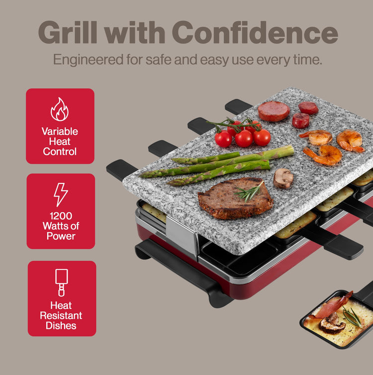 Classic 8 Person Raclette Party Grill