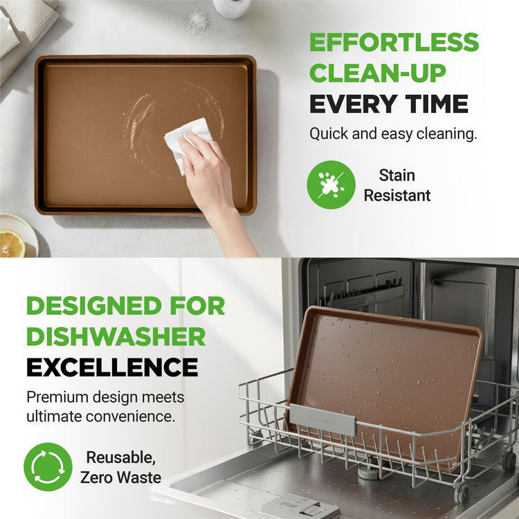 2 Piece Nonstick XL Cookie Sheets for Baking (2 Count)