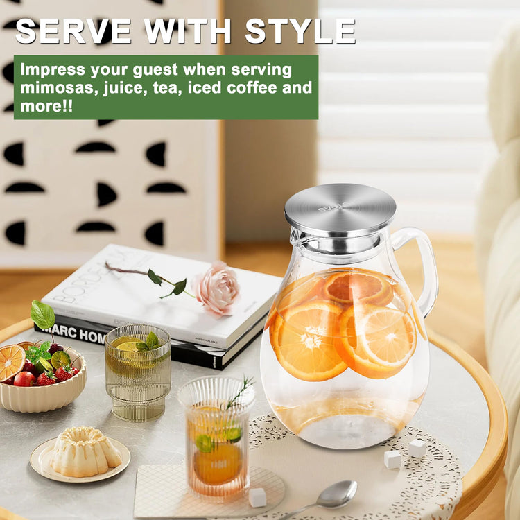 2.2 Liter 75oz Glass Pitcher