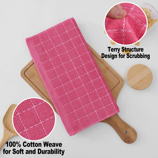 100% Cotton Terry Kitchen Towels (12 Count)
