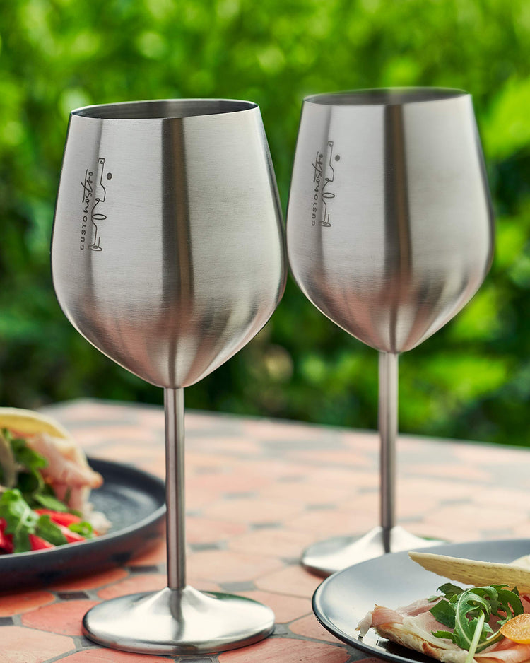 Stainless Steel Wine Glass (2 Count)