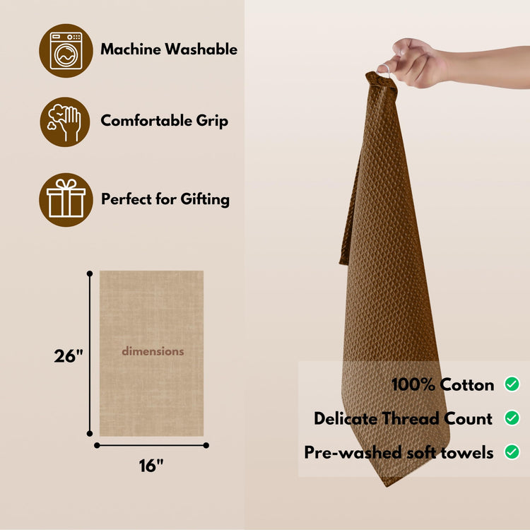 Cotton Kitchen Towel with Hanging Loop 16x26 inches (6 Count)