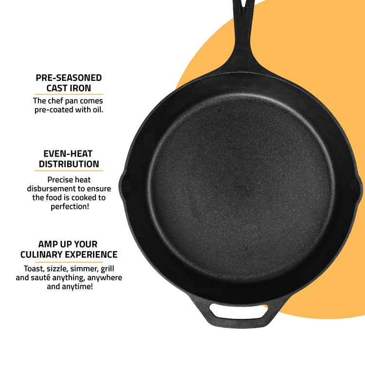 Cast Iron Skillet 10.25 Inch Pre