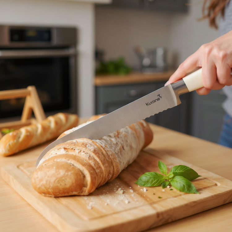 Upgraded Knife Set High Carbon Stainless Steel Sharper Blade Ergonomic Handle (15 Count)