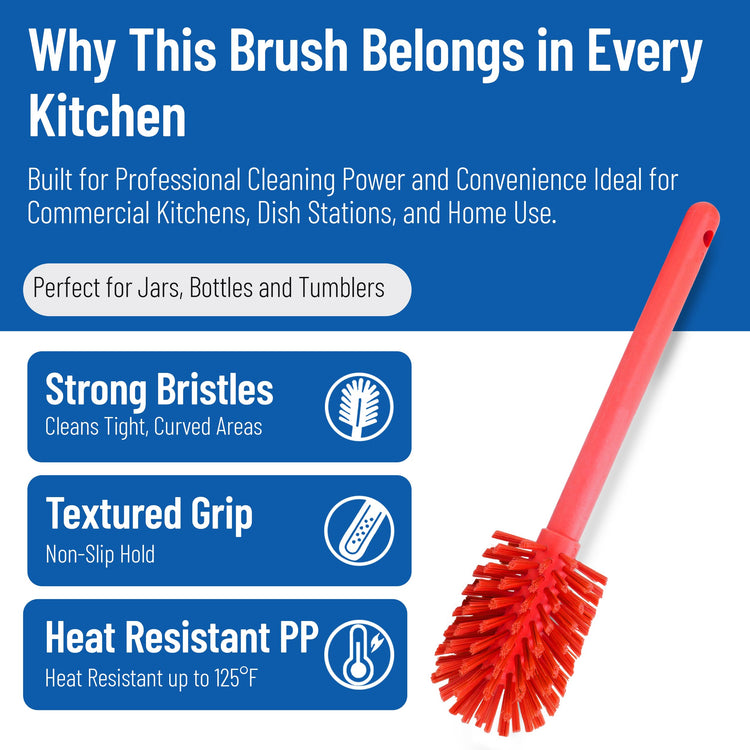 Large Water Bottle Brush Ideal for Wide (6 Count)