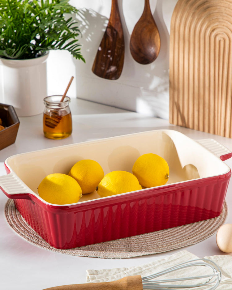 4.4 QT Ceramic Casserole Dishes for Oven
