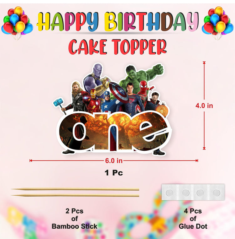 Suprhero One Cake Topper