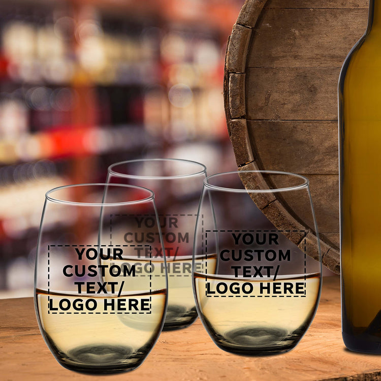100 ARC Stemless Wine Glasses Set (100 Count)