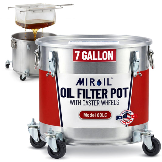 Oil Disposal Caddy with Caster Wheels