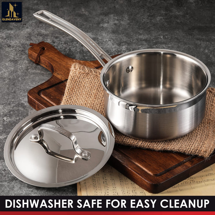 Stainless Steel Saucepan with Lid