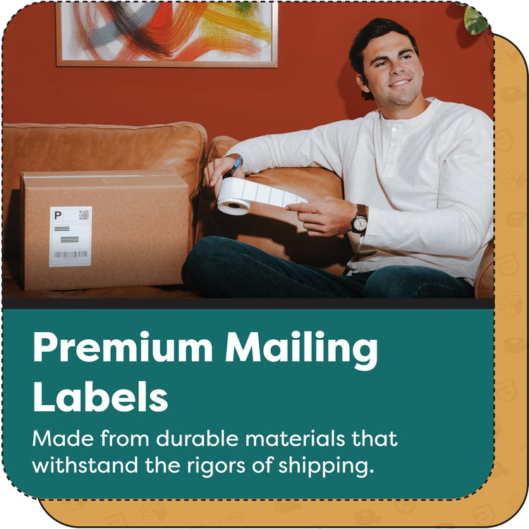 2" X 0.5" Direct Thermal Printer Labels