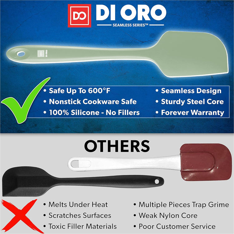 DI ORO Silicone Spatula Set (3 Count)