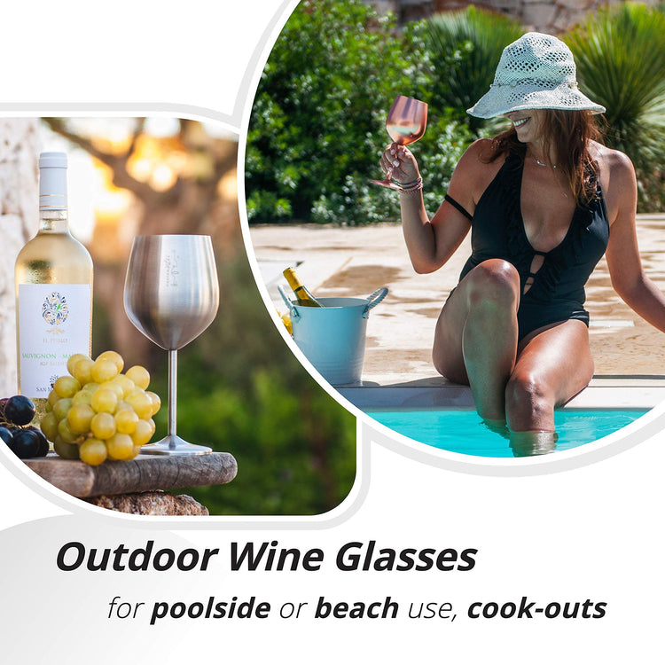Stainless Steel Wine Glass (2 Count)