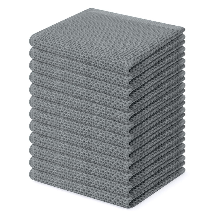 100% Cotton Waffle Weave Kitchen Dish Cloths 12 (12 Count)