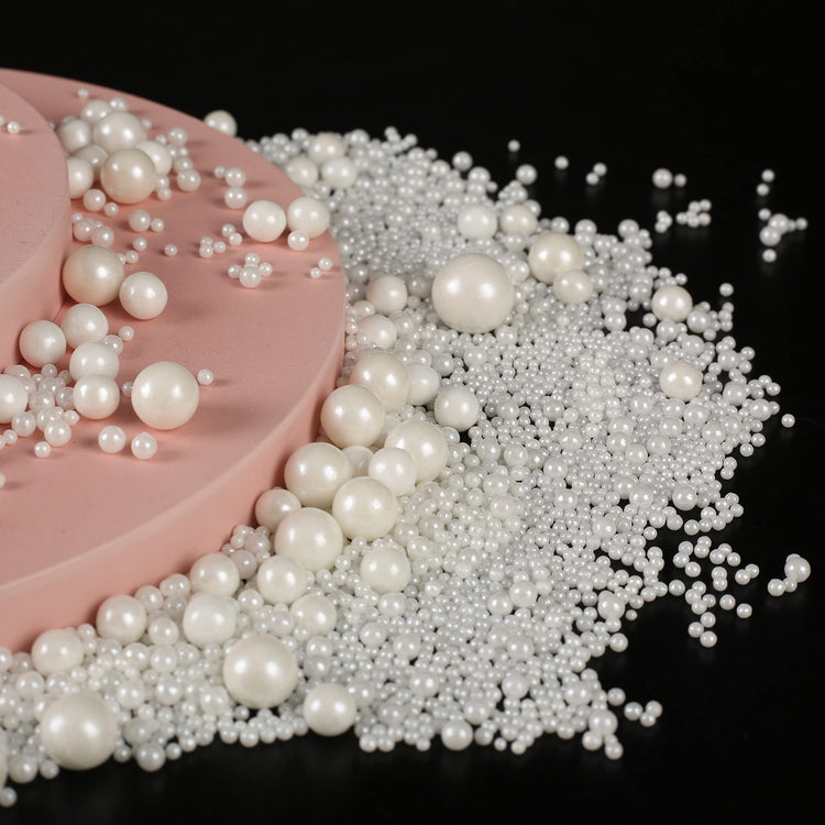 White Pearl Sugar Sprinkles (4.58 Ounce)
