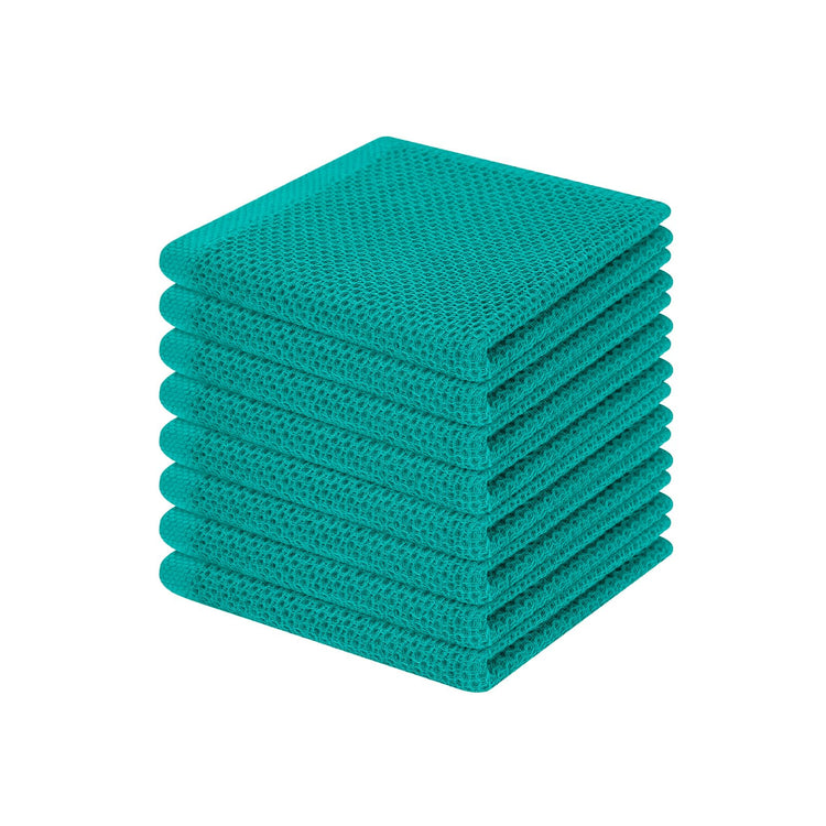 100% Cotton Waffle Weave Kitchen Dish Cloths 8 (8 Count)