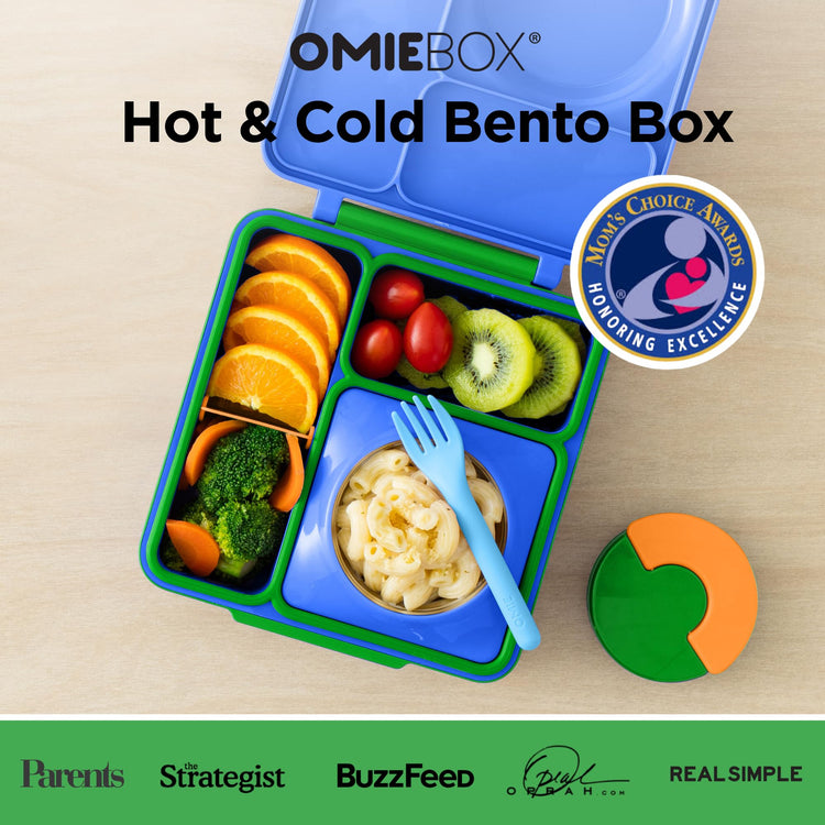 OmieBox Kids Insulated Leakproof Bento Lunch Box with Food Jar