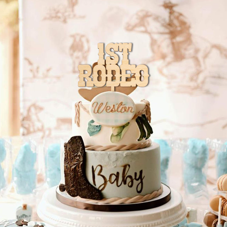 My First Rodeo Cake Topper