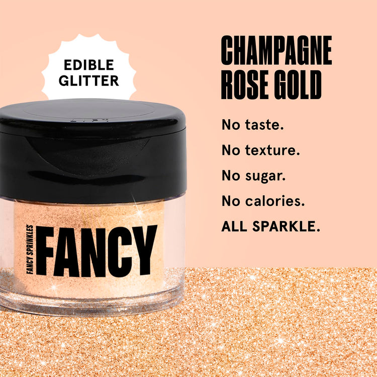 Champagne Rose Gold Edible Glitter Luster Dust 4gm