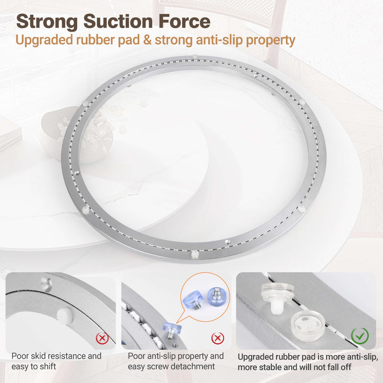18 Inch Lazy Susan Bearing Aluminum Alloy Rotating Turntable