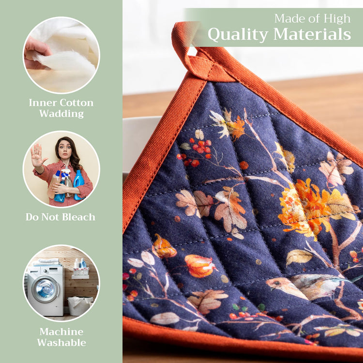 Pot Holders 100% Cotton Potholders (2 Count)