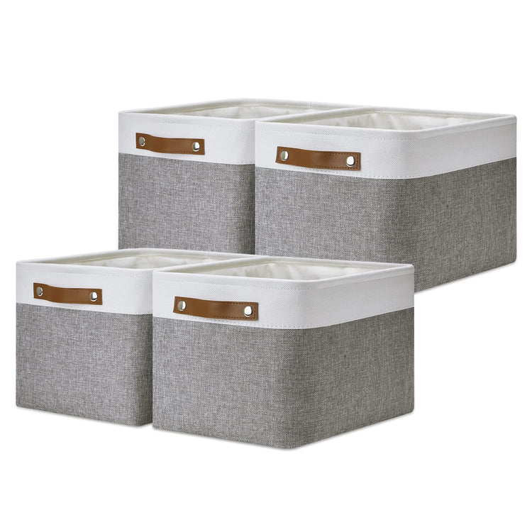 Fabric Baskets for Storage (4 Count)