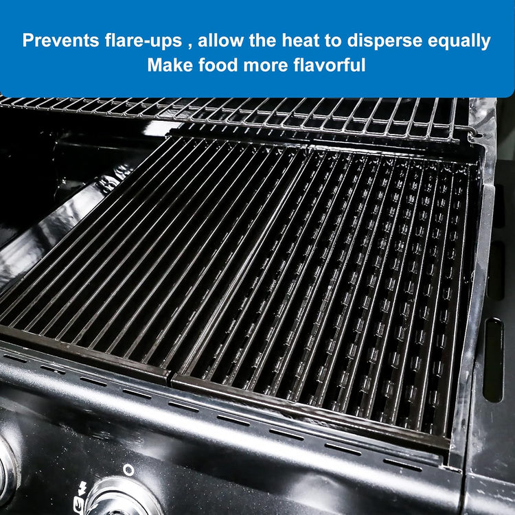 Grill Grates for Charbroil Performance Tru-Infrared 3 Burner 463370719 463371116 463280019 463371716 463633316 Porcelain-Enameled Cooking Grid Replacement for CharBroil G460-0500-W1 Emitter Plates