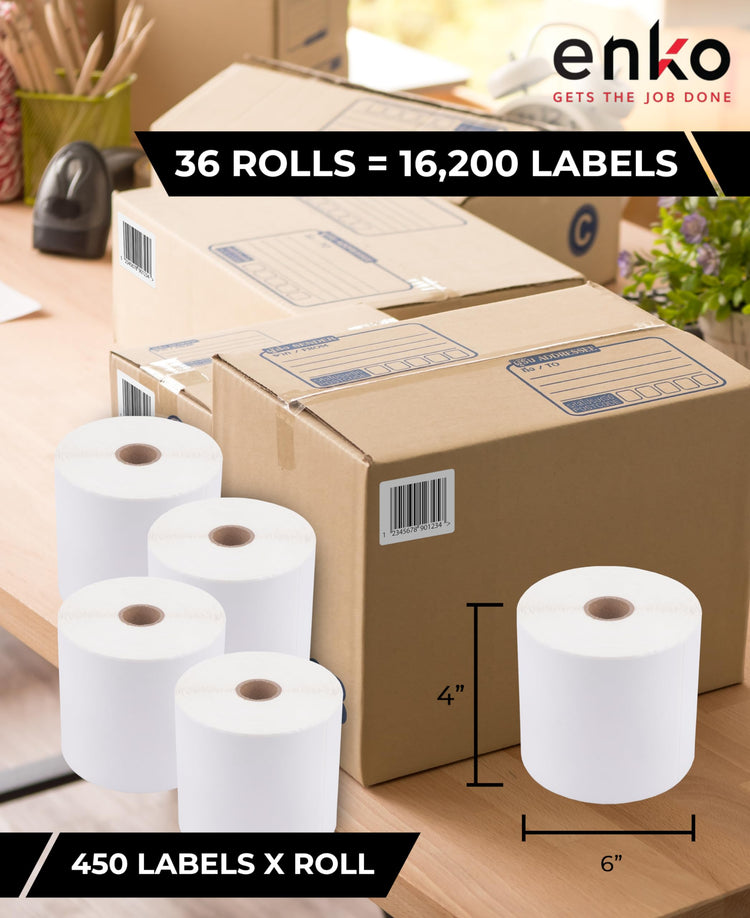 4 x 6 in 36 Rolls (16200 Count)