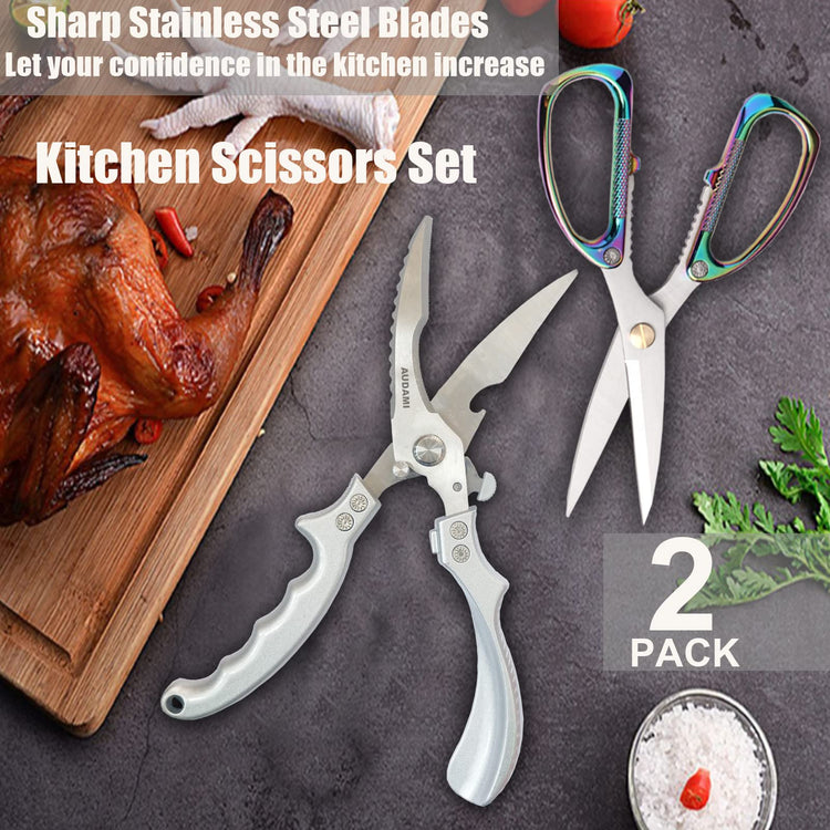 2 Piece Kitchen Shears Set