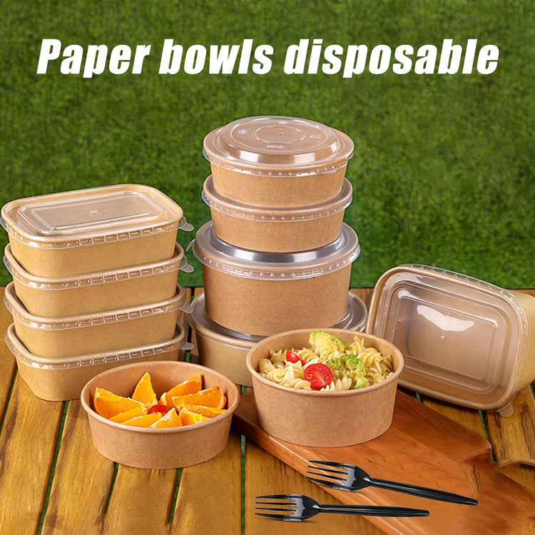 50 Pack 25oz Paper Bowls (50 Count)