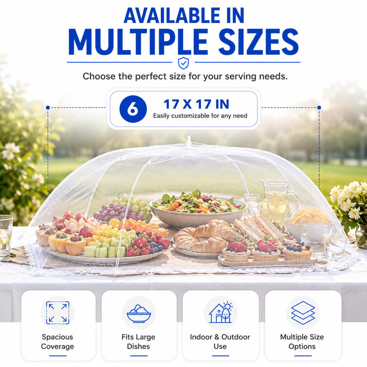 Pop Up Mesh Food Covers (6 Count)