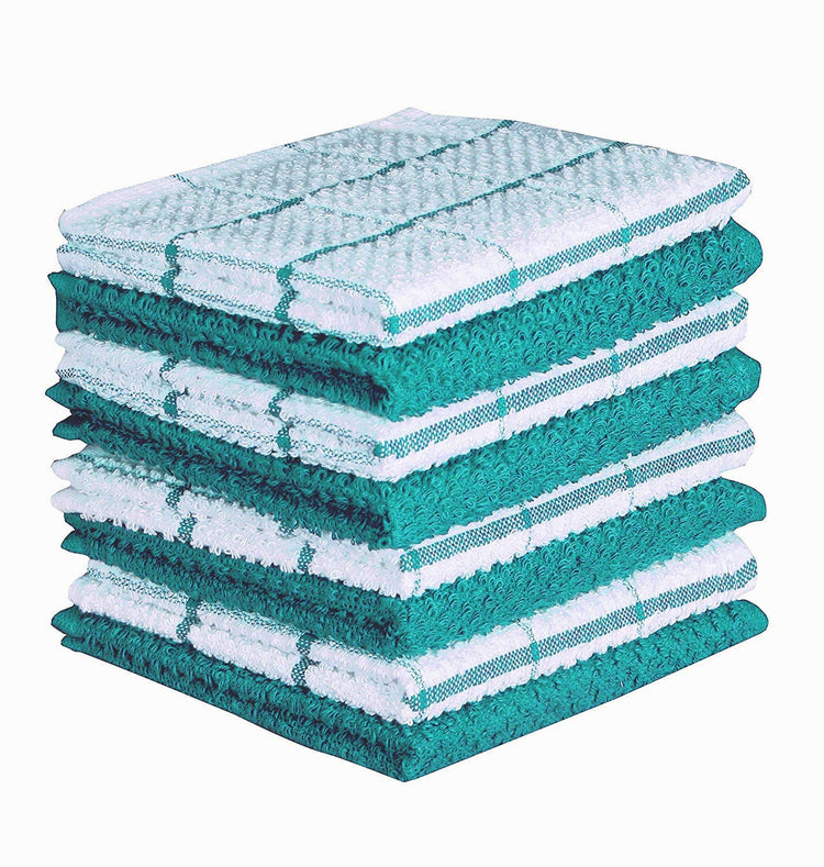 Cotton Kitchen Dish Cloths Set of 8 (8 Count)