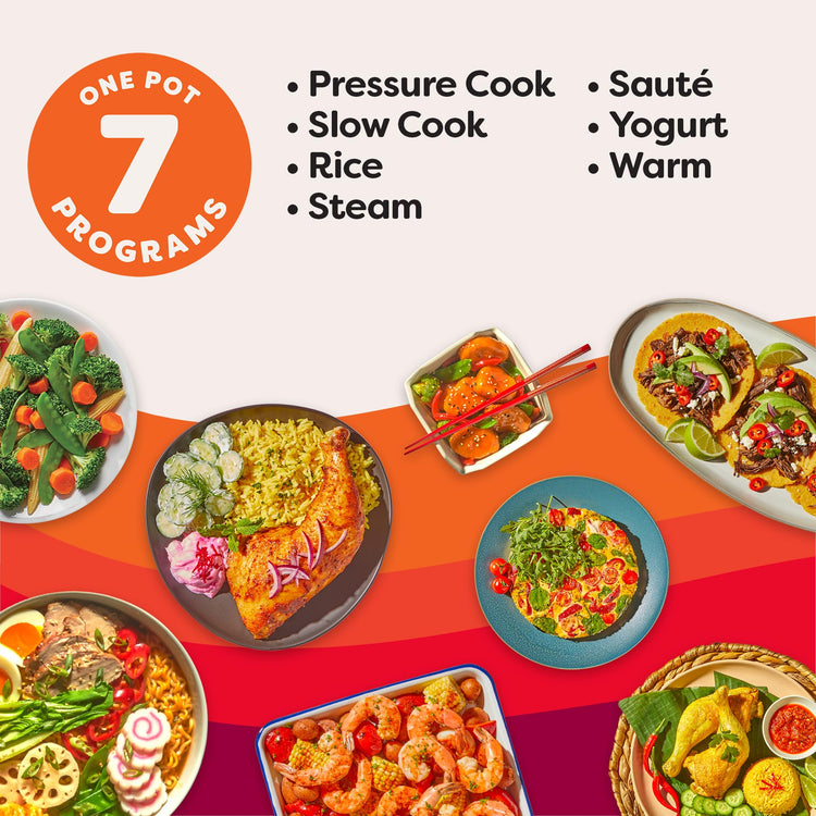 Duo 7-in-1 Mini Electric Pressure Cooker, Slow Rice Cooker, Steamer, Sauté, Yogurt Maker, Warmer & Sterilizer, Includes Free App with over 1900 Recipes, Stainless Steel, 3 Quart