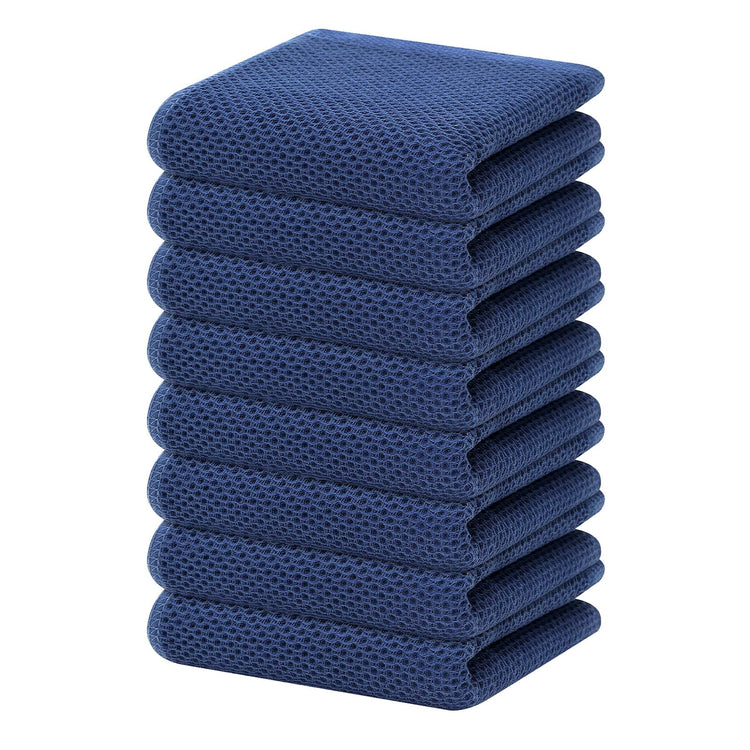 100% Cotton Waffle Weave Kitchen Dish Towels 8 (8 Count)