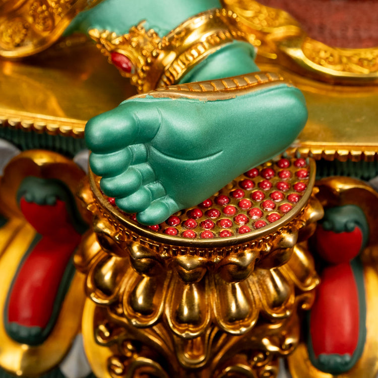 Green Tara Buddha Statue for Zen Decor Indoor