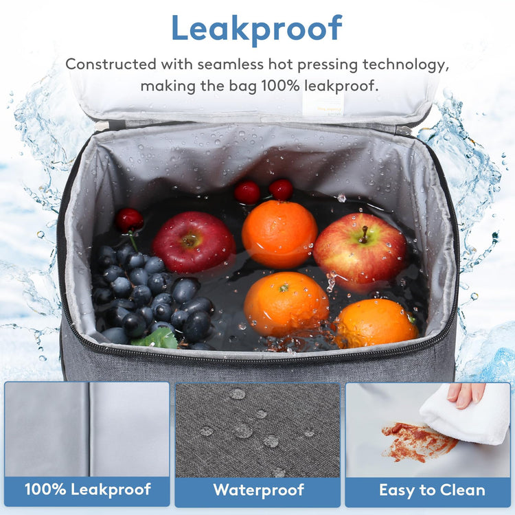 Cooler Bag 60 Cans Collapsible and Insulated Large Lunch Bag Leakproof Soft Cooler Portable for Camping