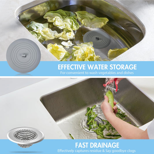 Kitchen Sink Drain Strainer & Sink Stopper