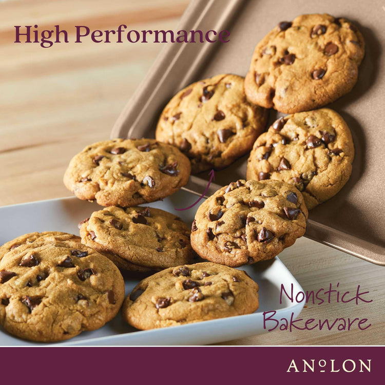 Gourmet Nonstick Bakeware Set with Nonstick Cookie Sheets (3 Count)